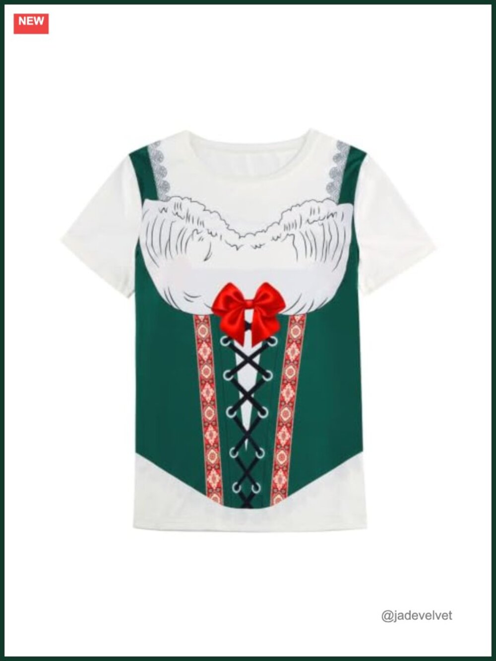 Oktoberfest Theme Novelty Short Sleeve Graphic Tee for Women Bavarian Fest Beer